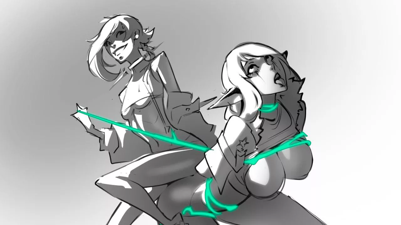 sketch of captured elven for my game [The Veil Chronicles: Nix University]