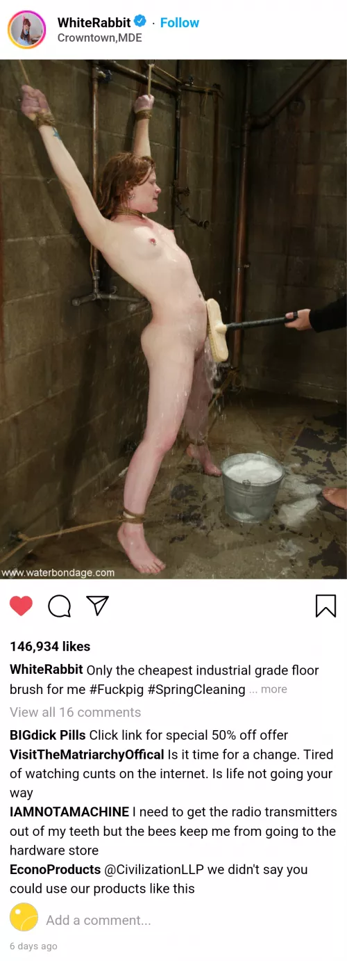 [ Cuntstagram] Spring Cleaning .... or at least  I think it's spring anyway