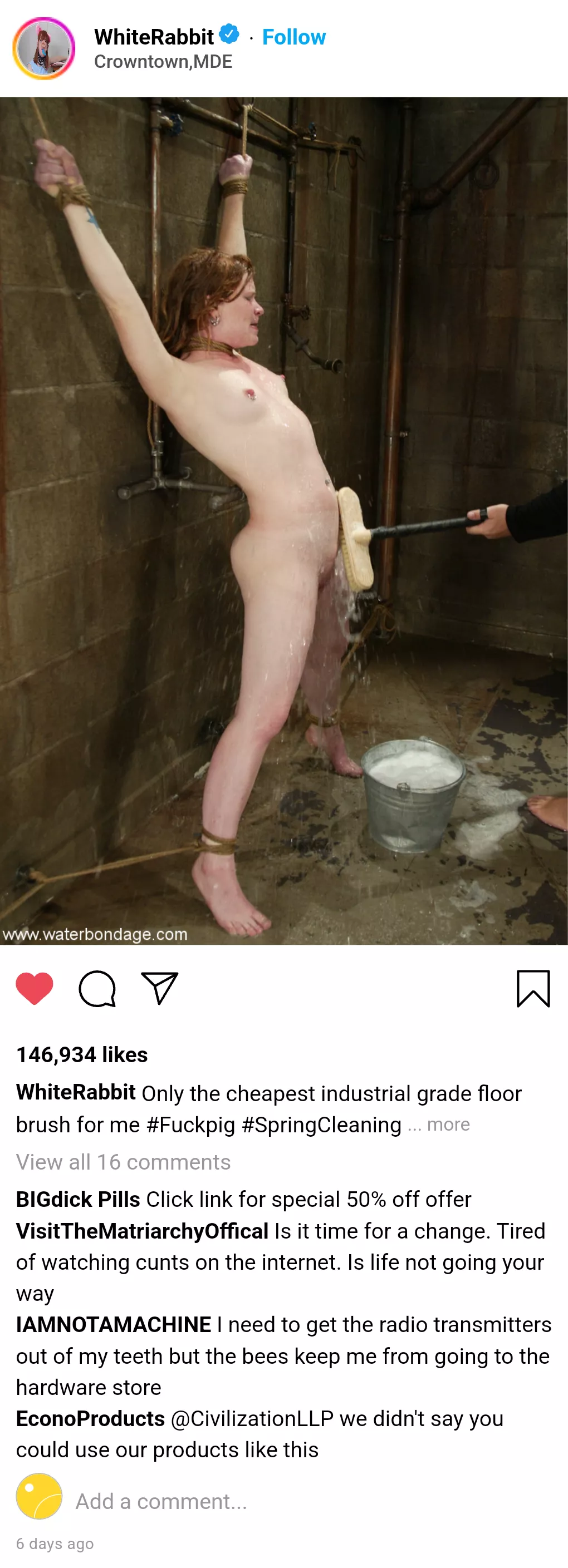 [ Cuntstagram] Spring Cleaning .... or at least  I think it's spring anyway