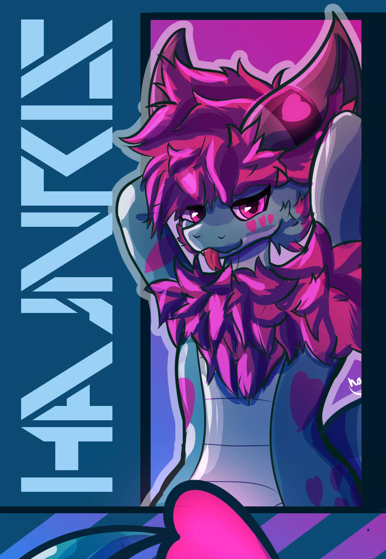 Finally drew a fullbody of my sona after like 2 years ;-; (oc)