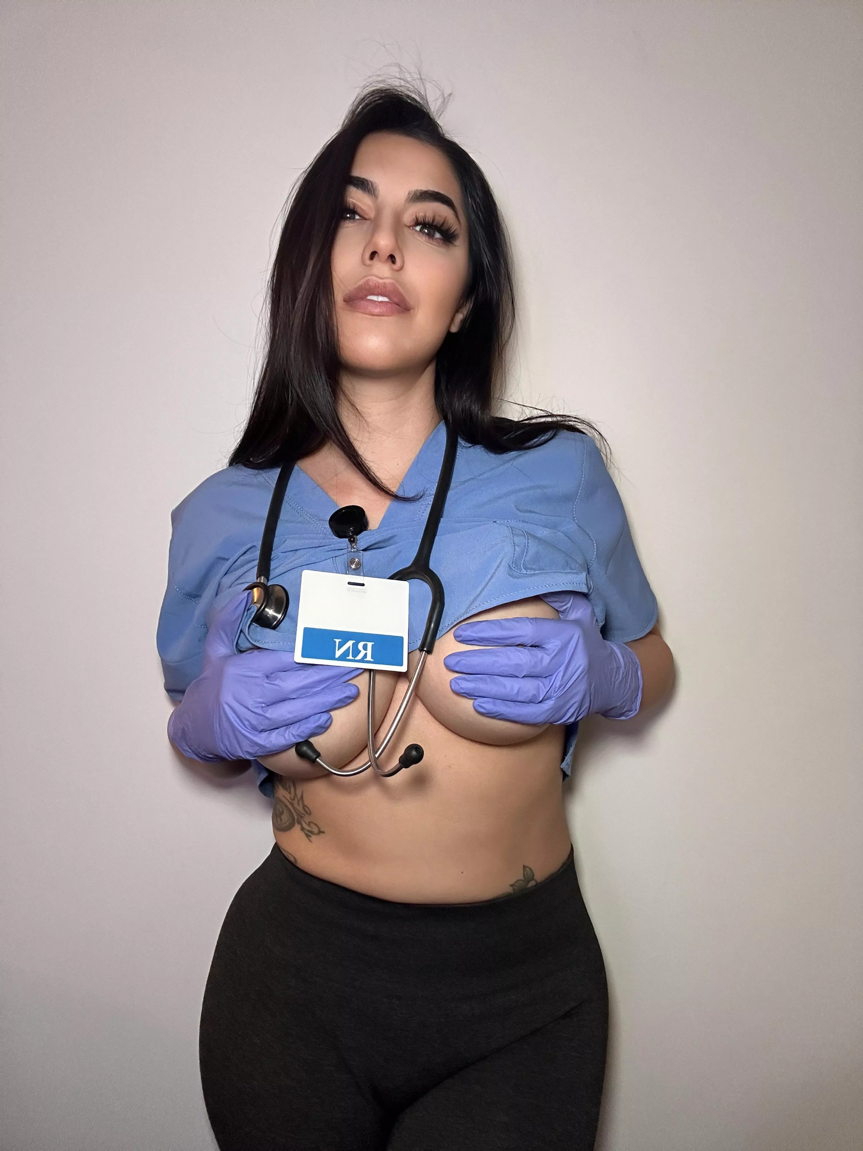 I hope you’re ready for your daily naughty nurse therapy.