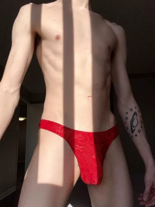 I think red looks best on me, what do you think?