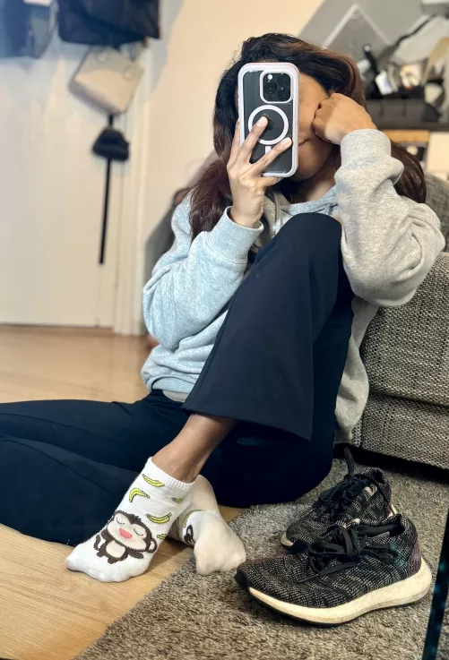 Like my cute and dirty white socks 😈