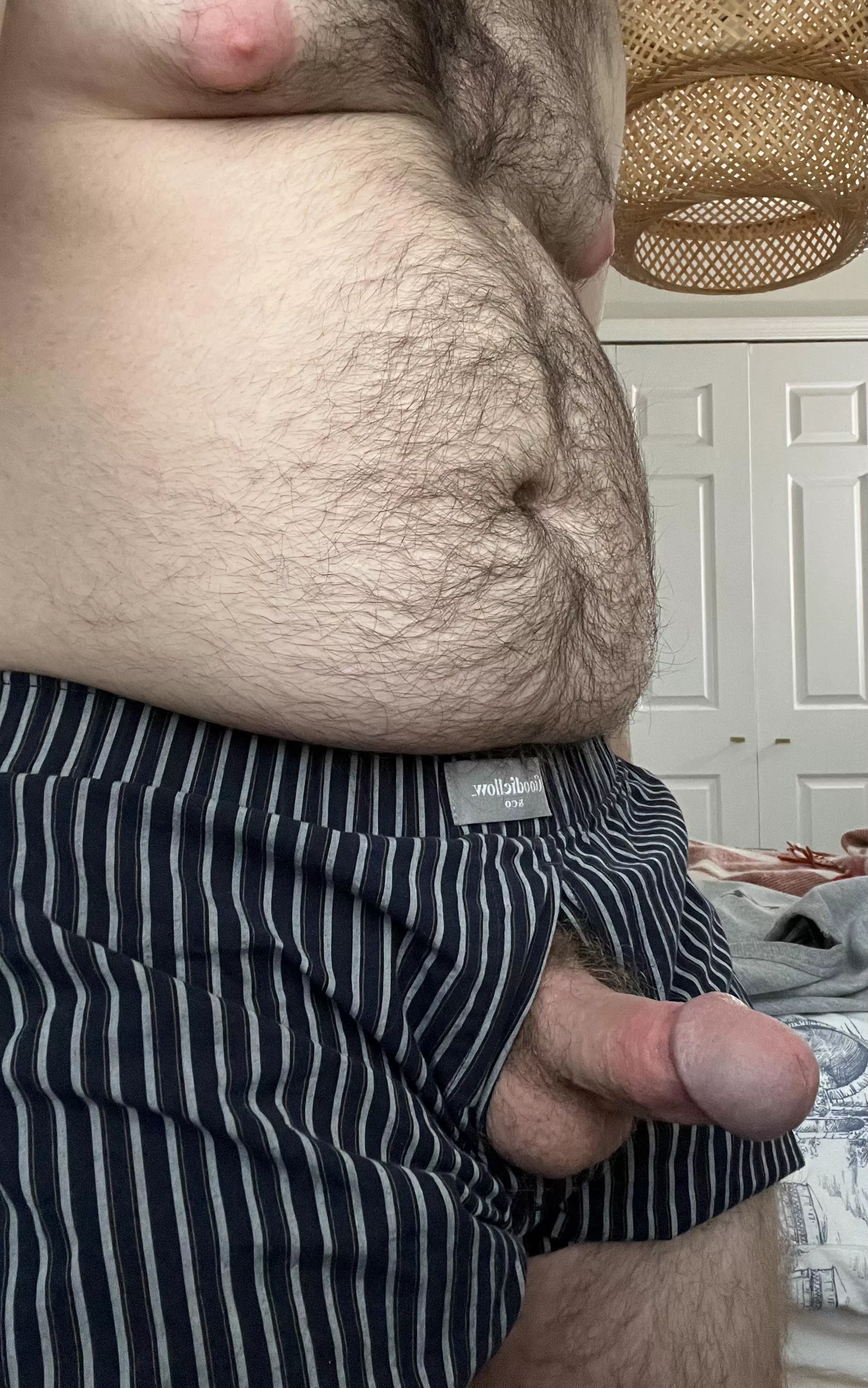 Not my normal wear, but I do love boxers on a man 