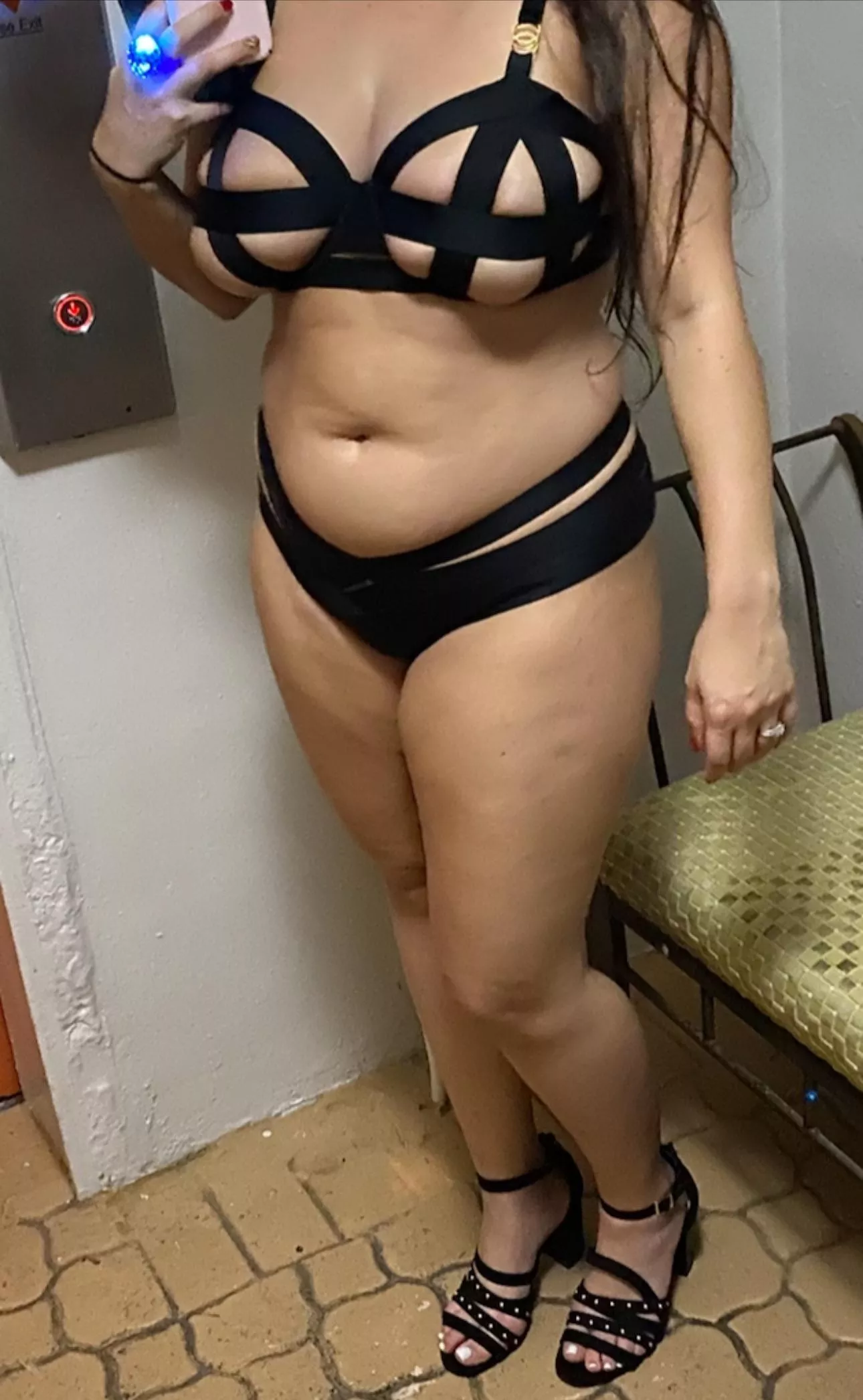 Nothing better than lingerie hugging my chubby body!