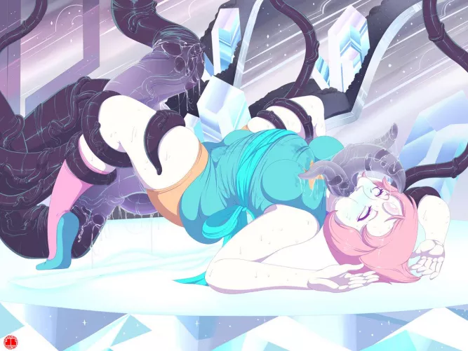 Pearl getting ravaged by veiny tentacles [JLullaby]