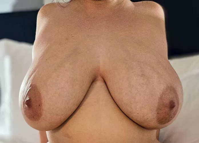 Saggy, veiny and full of milk