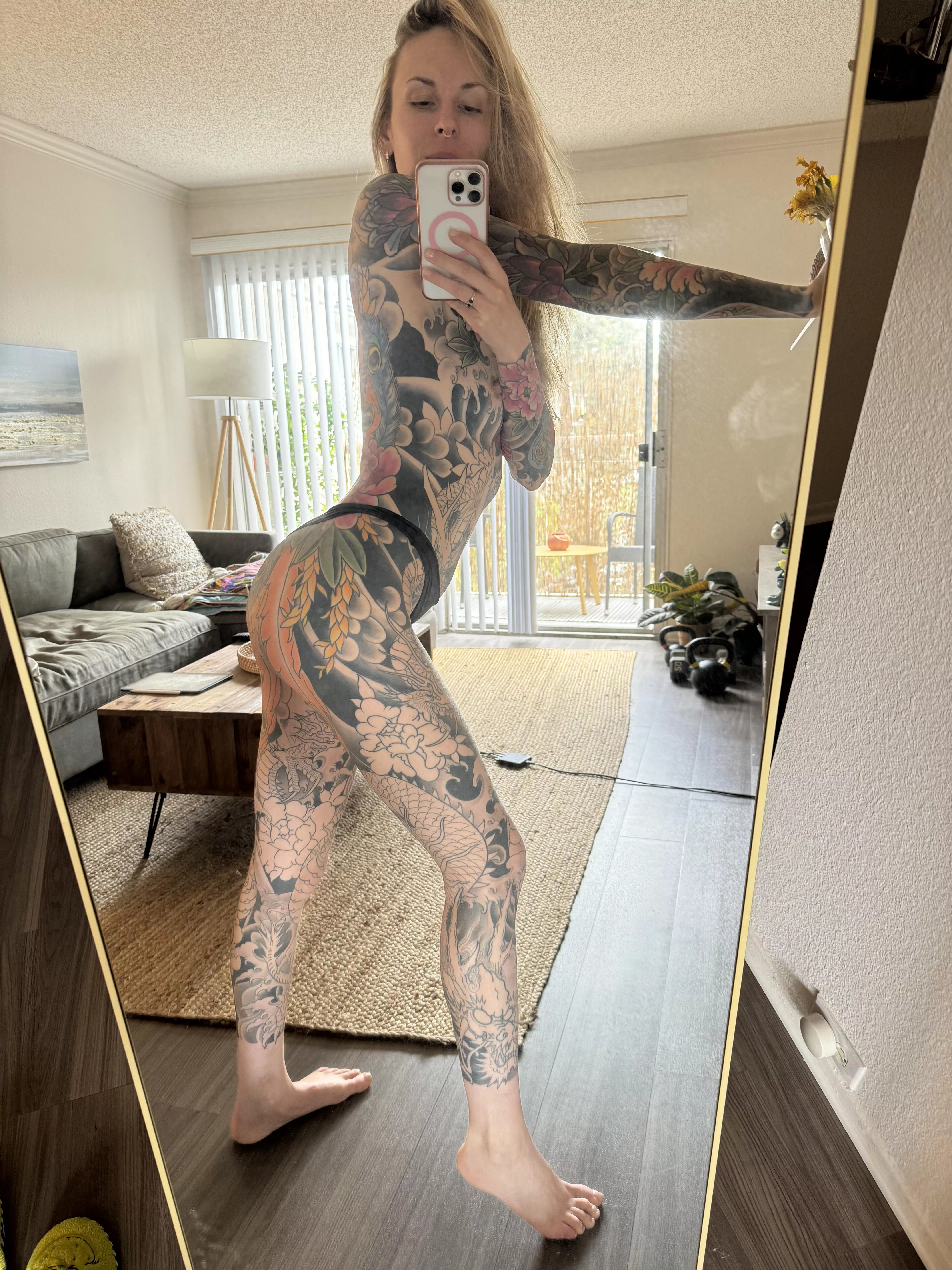 Another side shot of my full bodysuit 