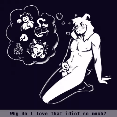[Asriel] thinking about [Catty]