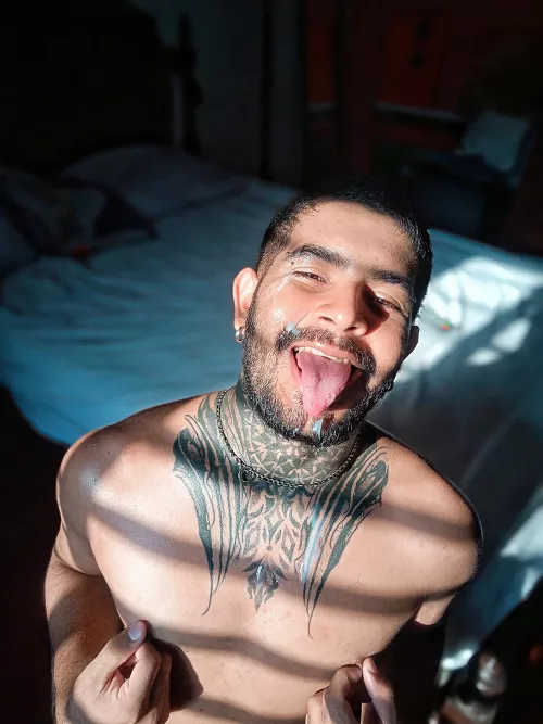 I love receiving it in the face