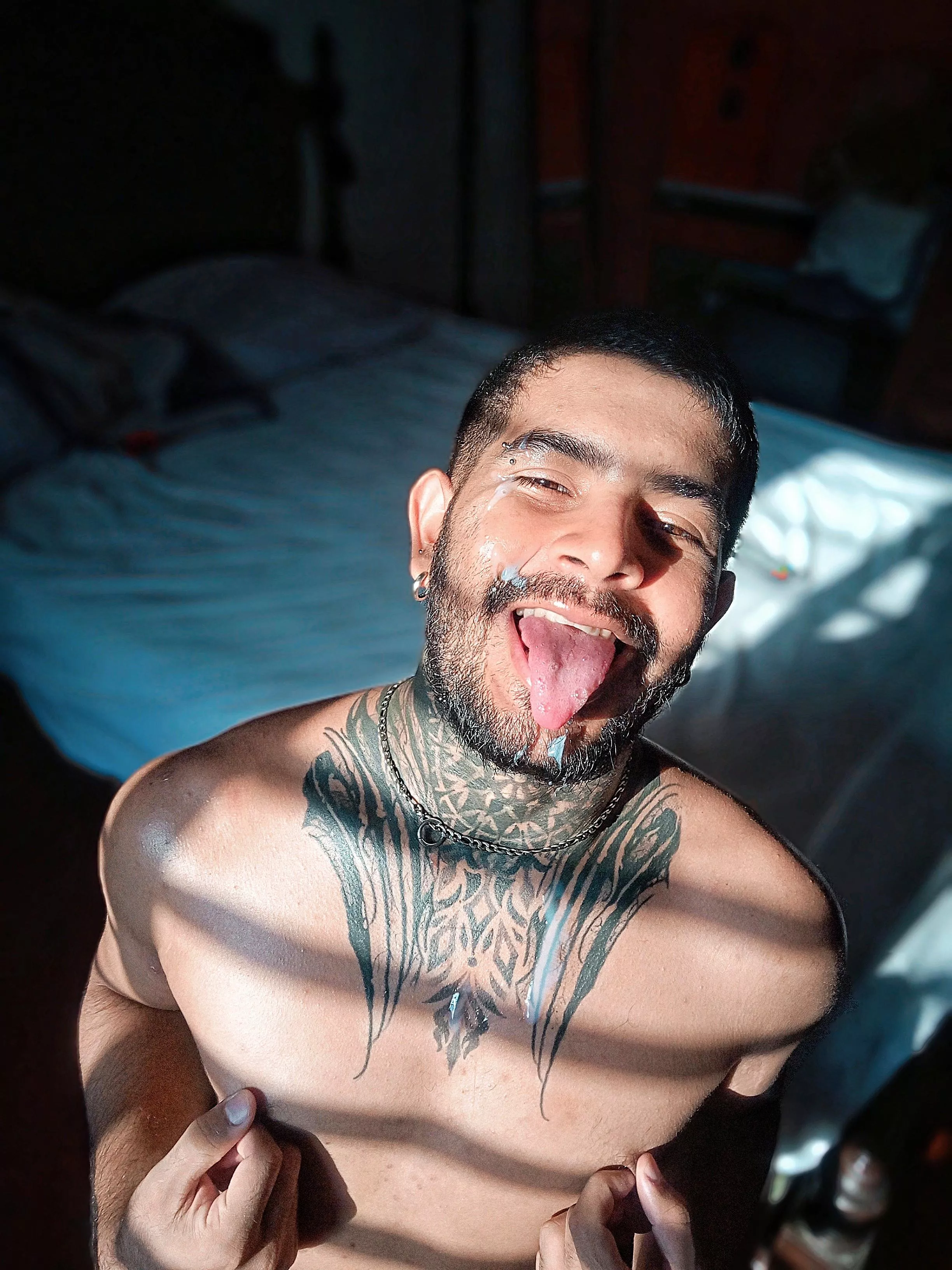 I love receiving it in the face