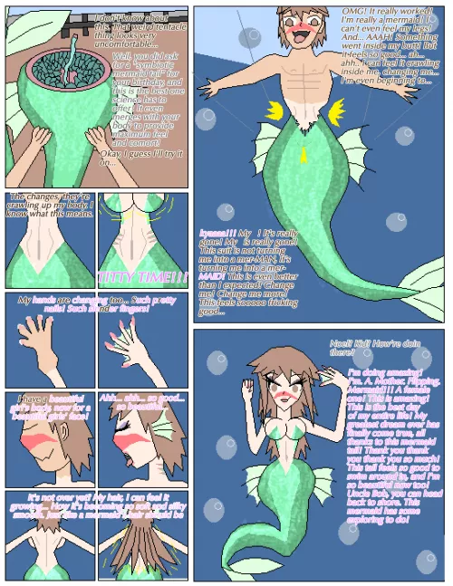 [Img][MtF][OP] A Perfect Fit (Mermaid TG)