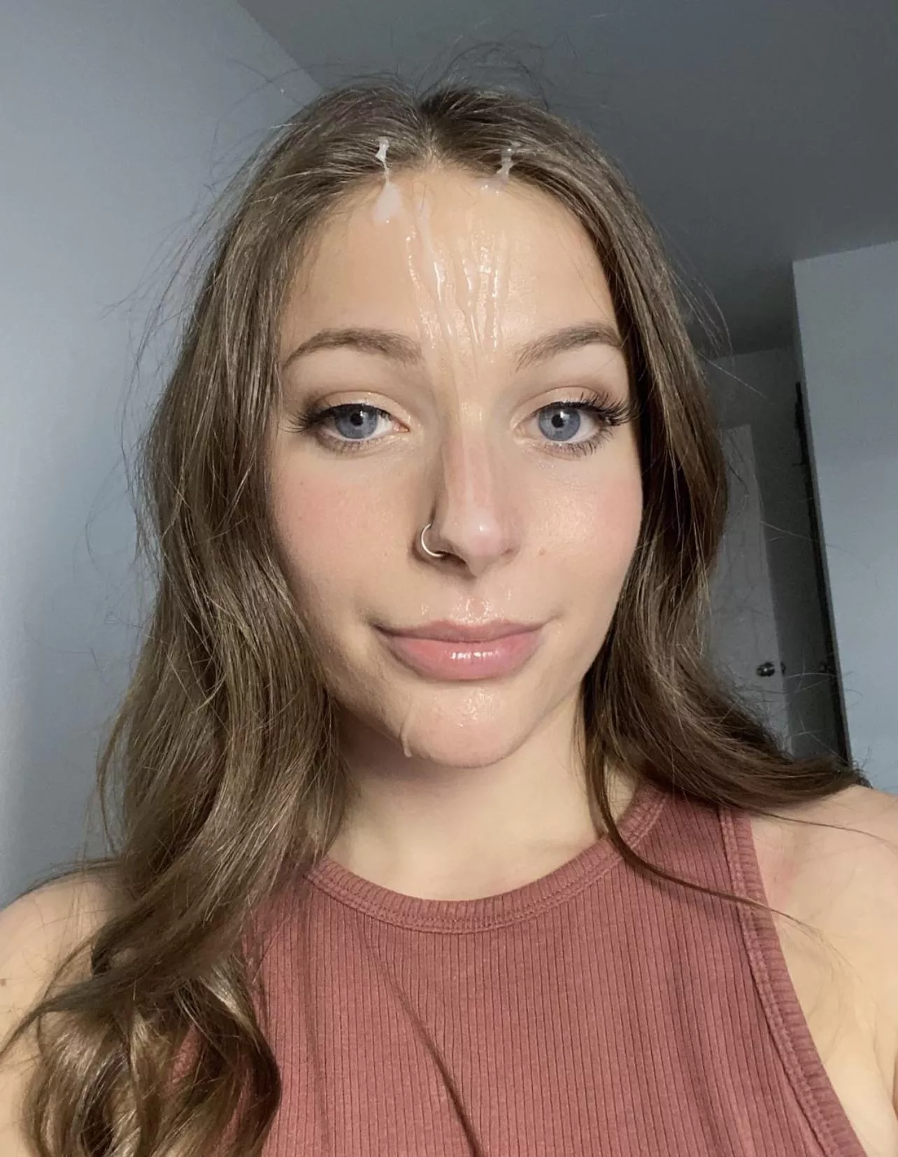 I’ve never had a facial in such straight lines before but I think it means I sucked it well