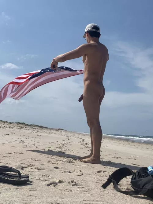 Nice spring beach day