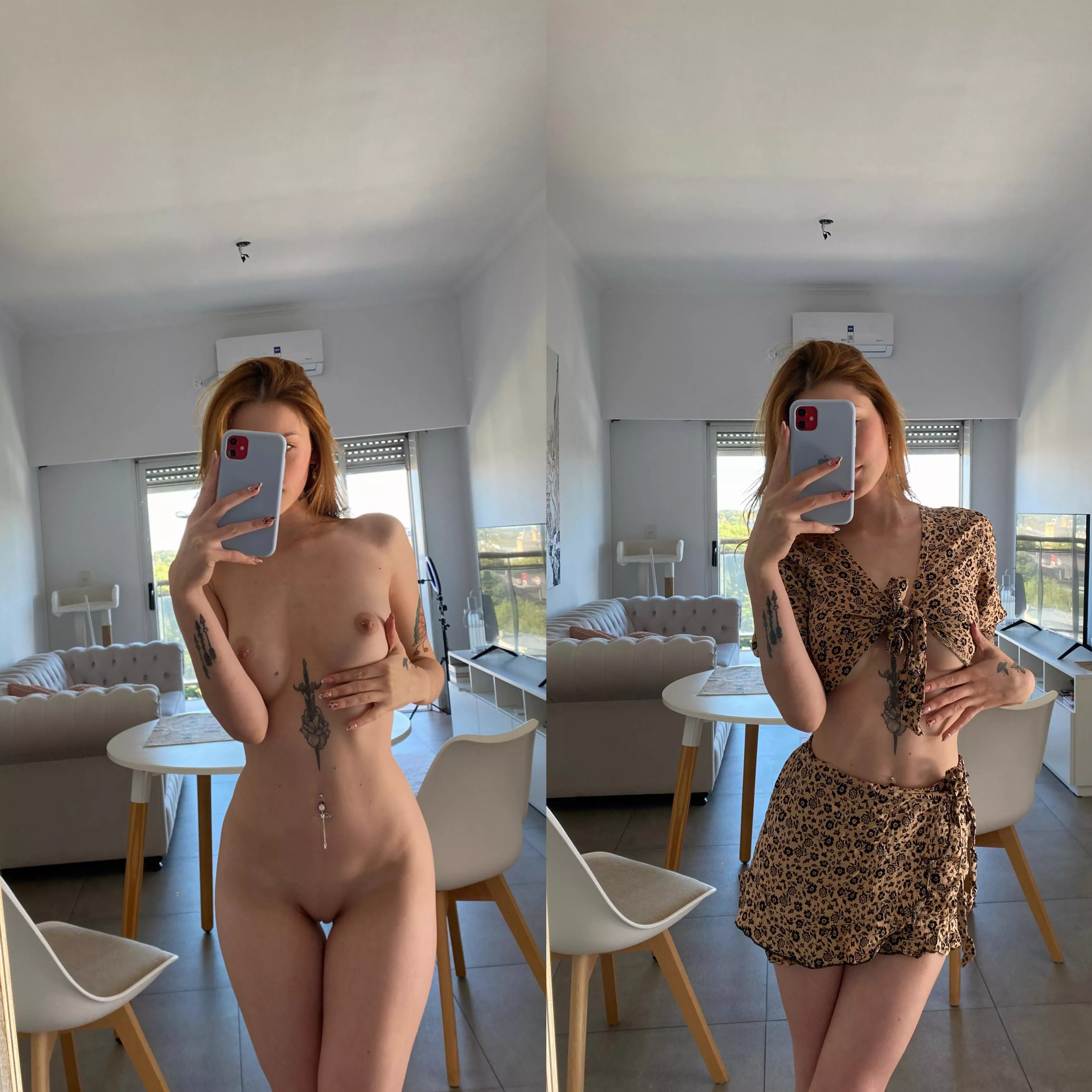 This is what the shy girl hides under