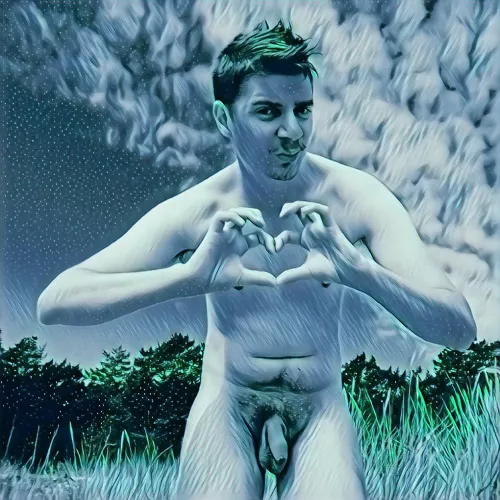 Naked hiking on a Swedish island