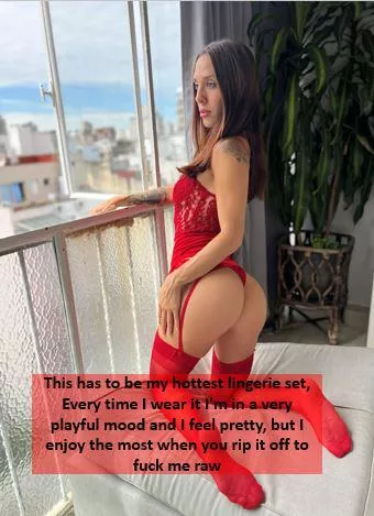 Nothing sexier than red lace, What do you think?