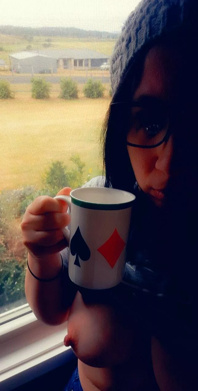 Come for the coffee. Stay for the view 😊