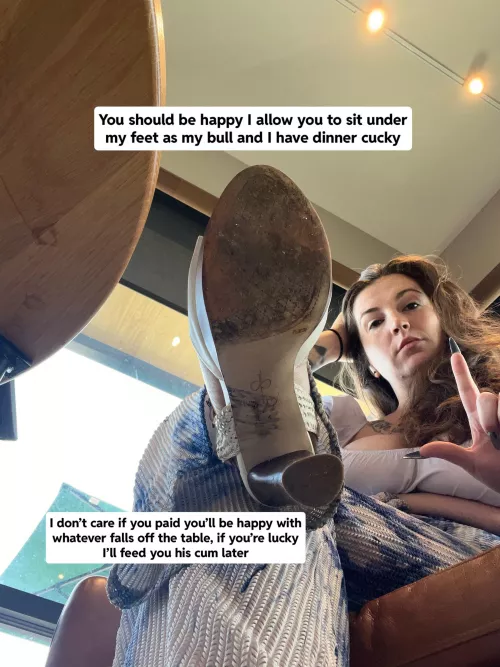 Sit there and be happy you’re even under there cucky 