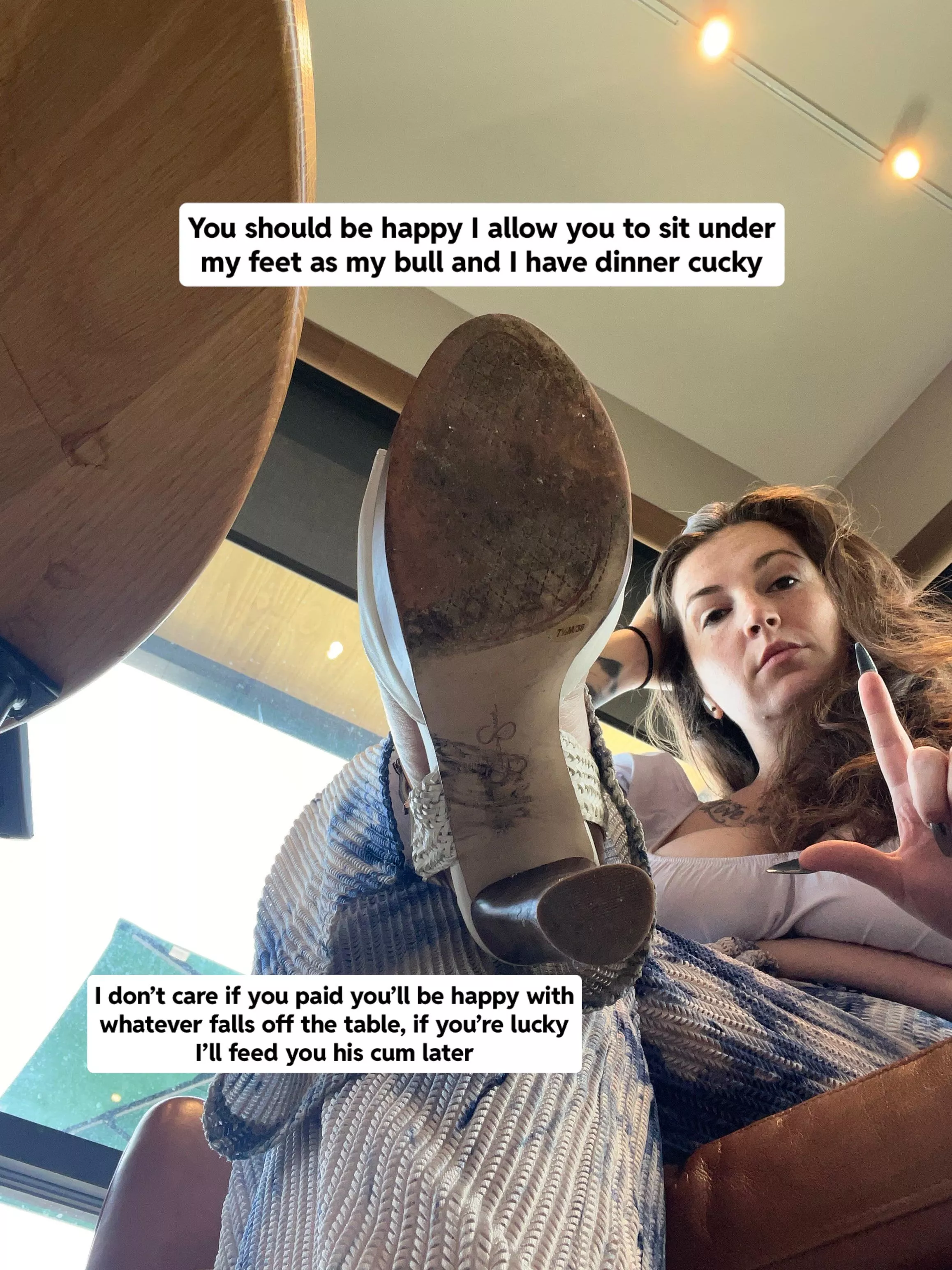 Sit there and be happy you’re even under there cucky 