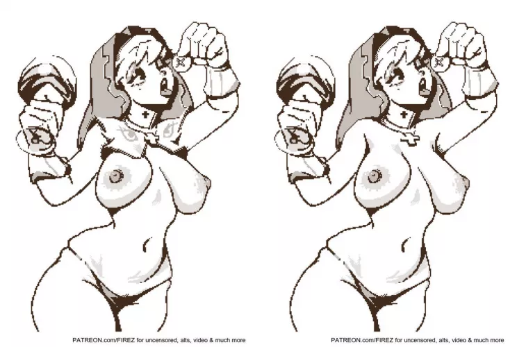 Weird nun sketch by me. More in the replies