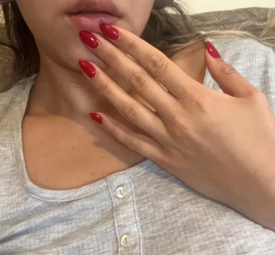 Can I touch you with my red nails? 