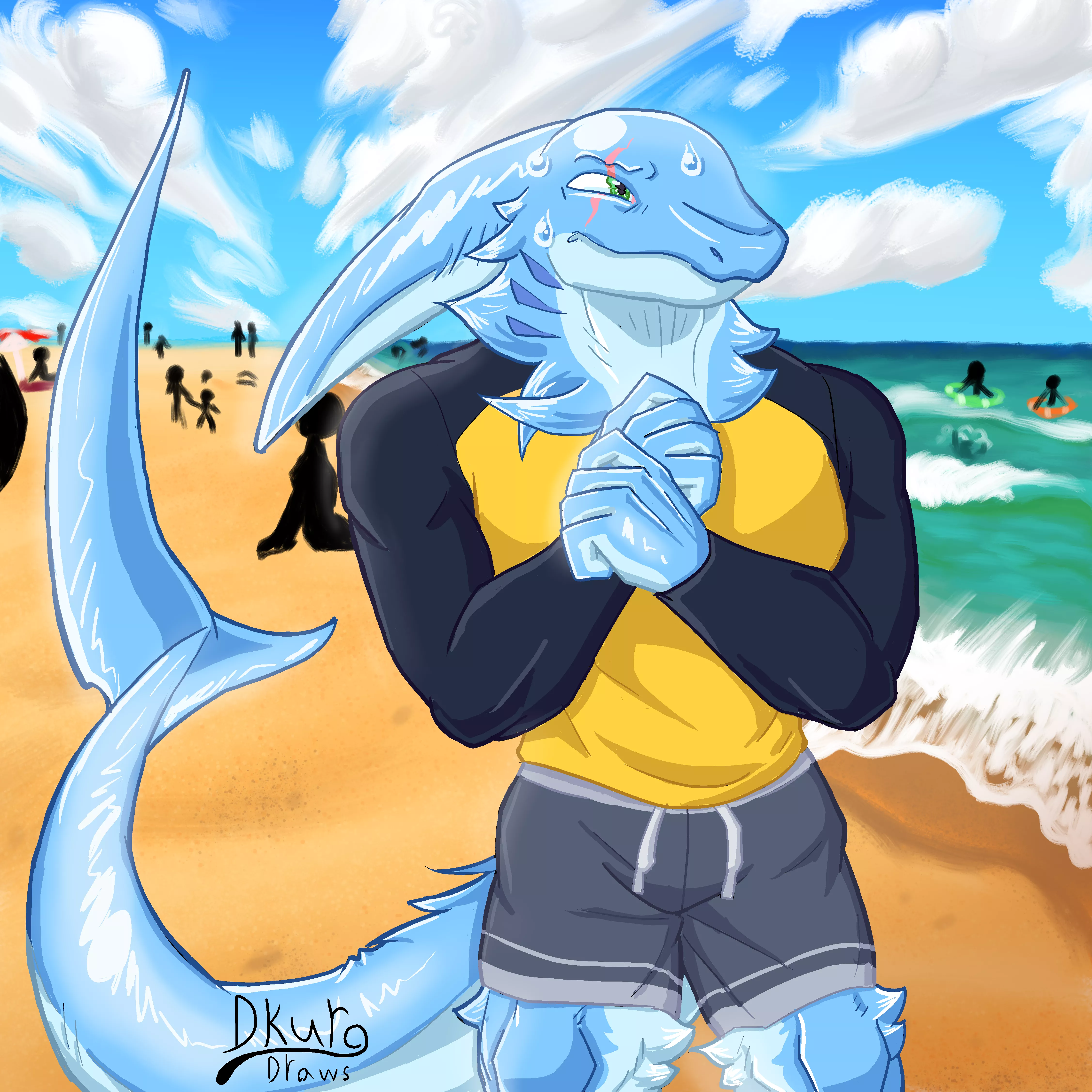 Fluffy thresher shark!