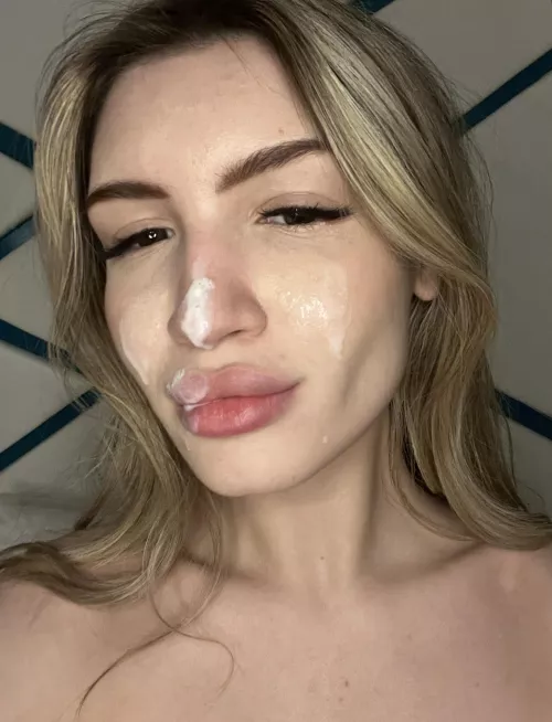 I was eating yogurt and got really carried away.