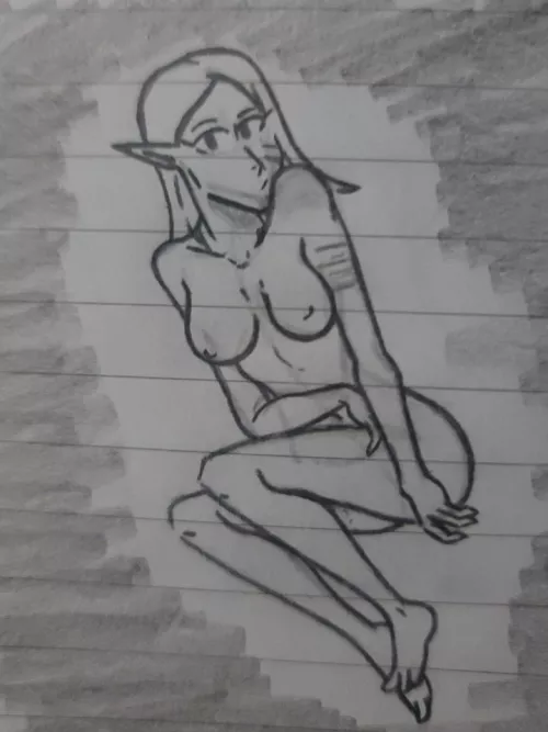 Pru, the elf raised by orcs. (Bluertiger)