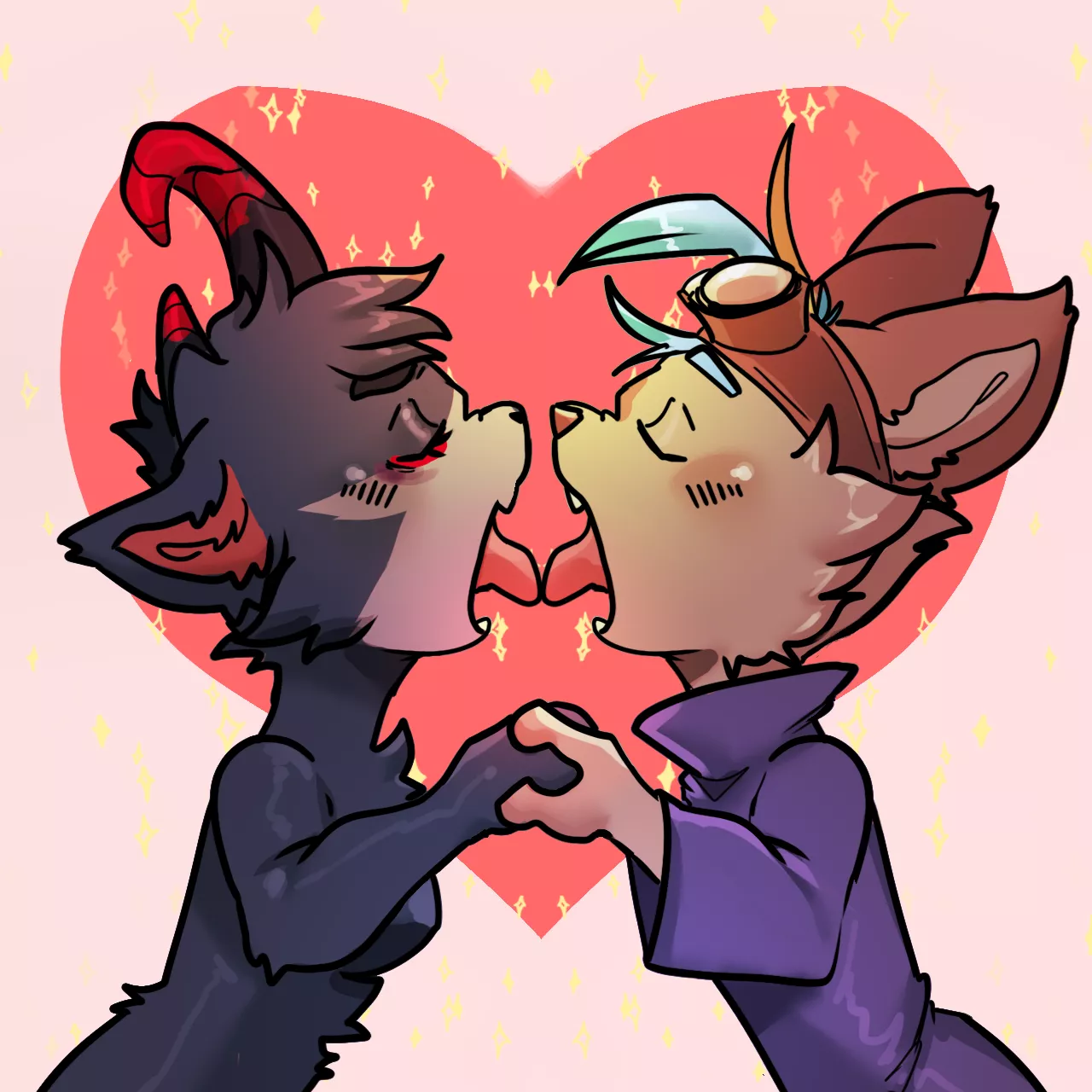 THEY ARE KISSIN?! (Art by me)