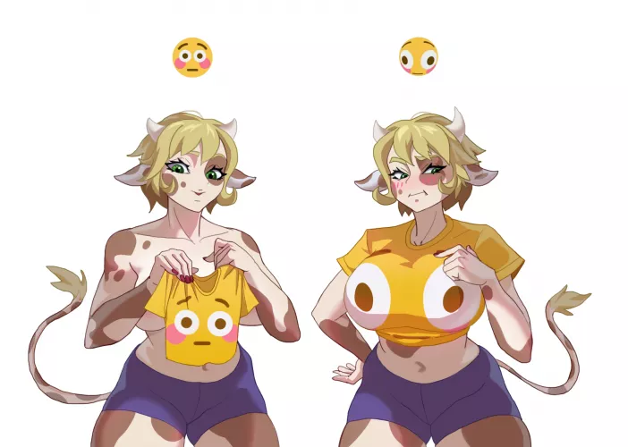 Yesterday my new shirt arrived, but I thought it would be bigger, D-do you agree? 😳