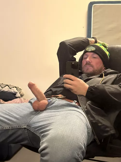 Any good boys want to slide down on Dad?