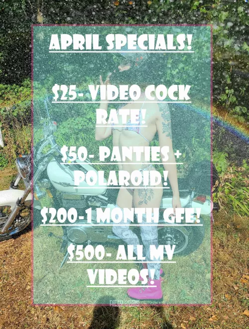 Get my April specials here on manyvids 💖