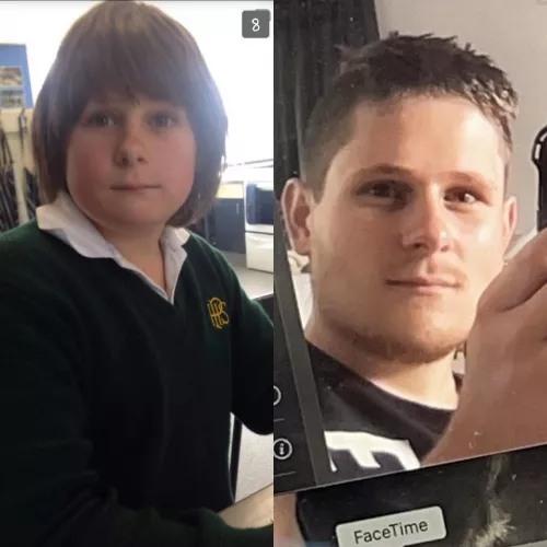 High school vs now, glow up or nah? 😅