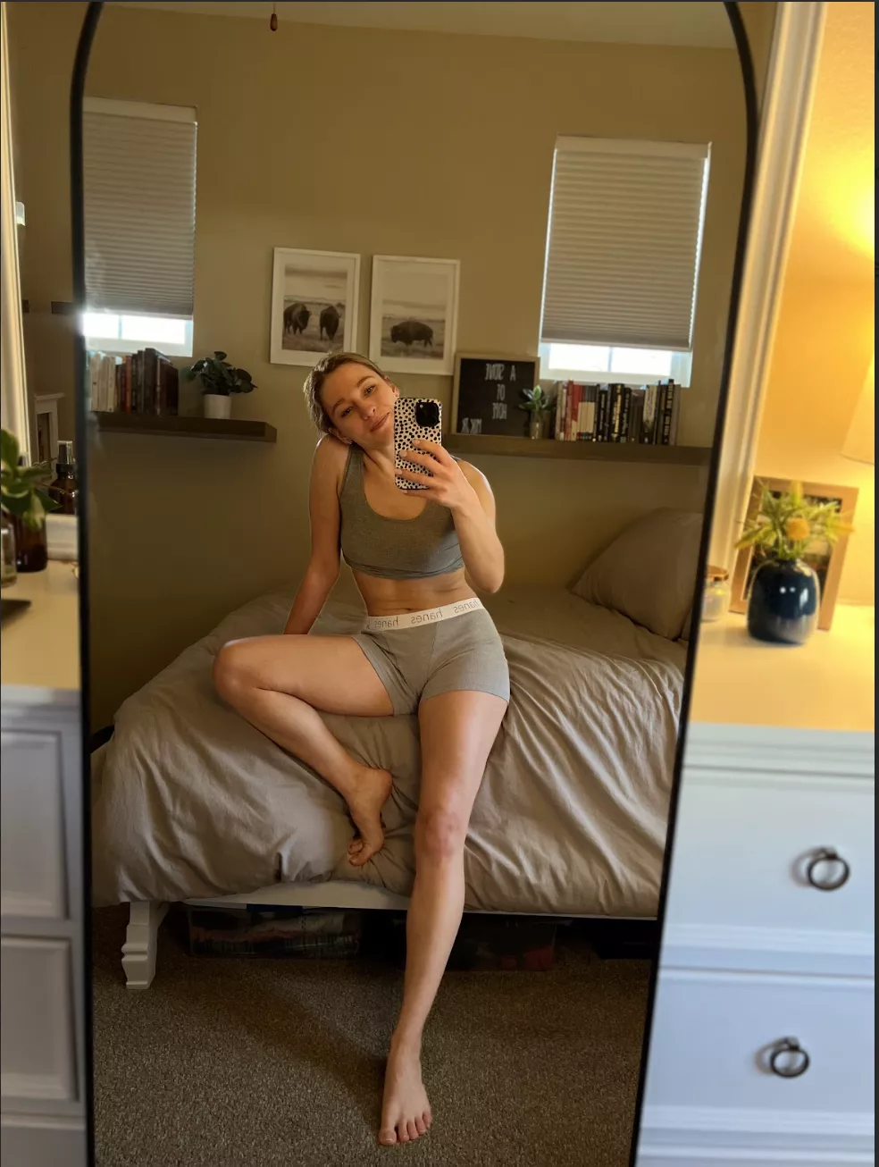 love being in my gym clothes (f)