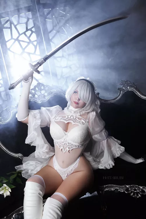 My 2B Bride Cosplay by Hatarubi