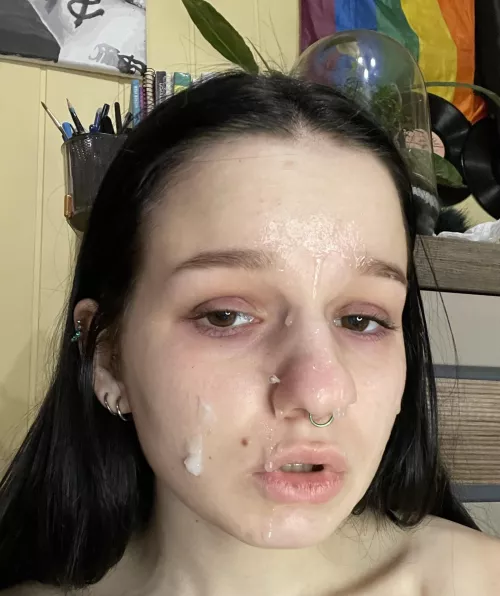 my daddy likes how my face looks now