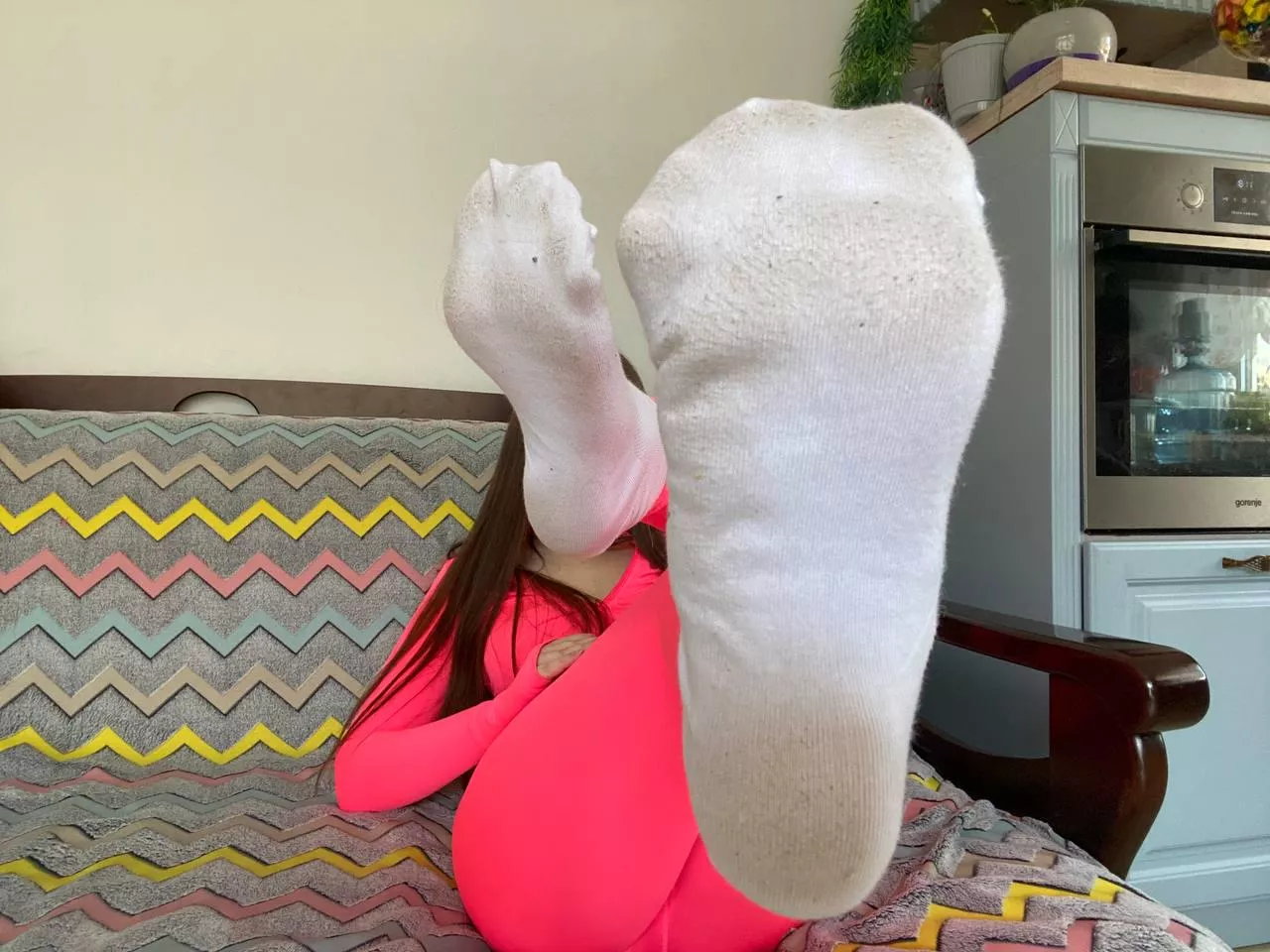 use your mouth to clean my after gym socks