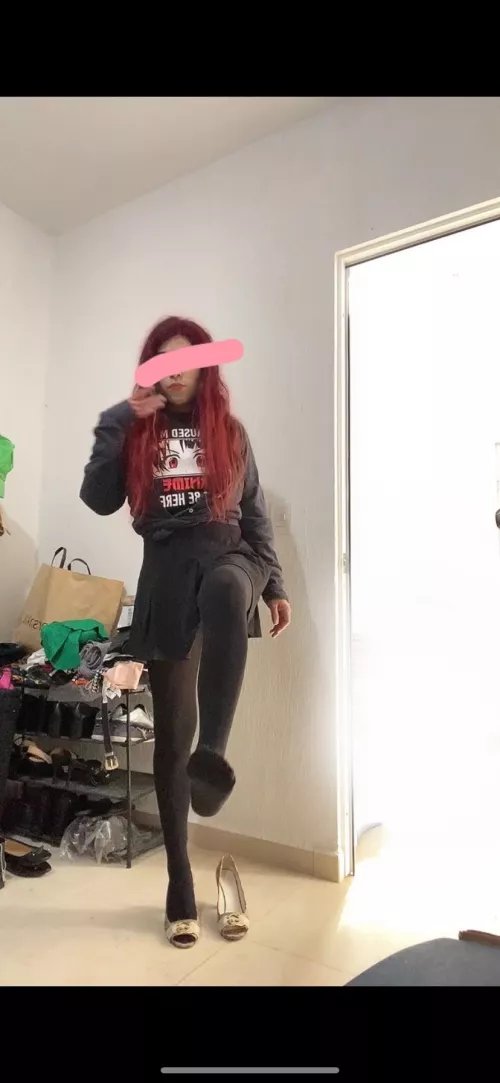 Black nylon’s 🙈🥰💖