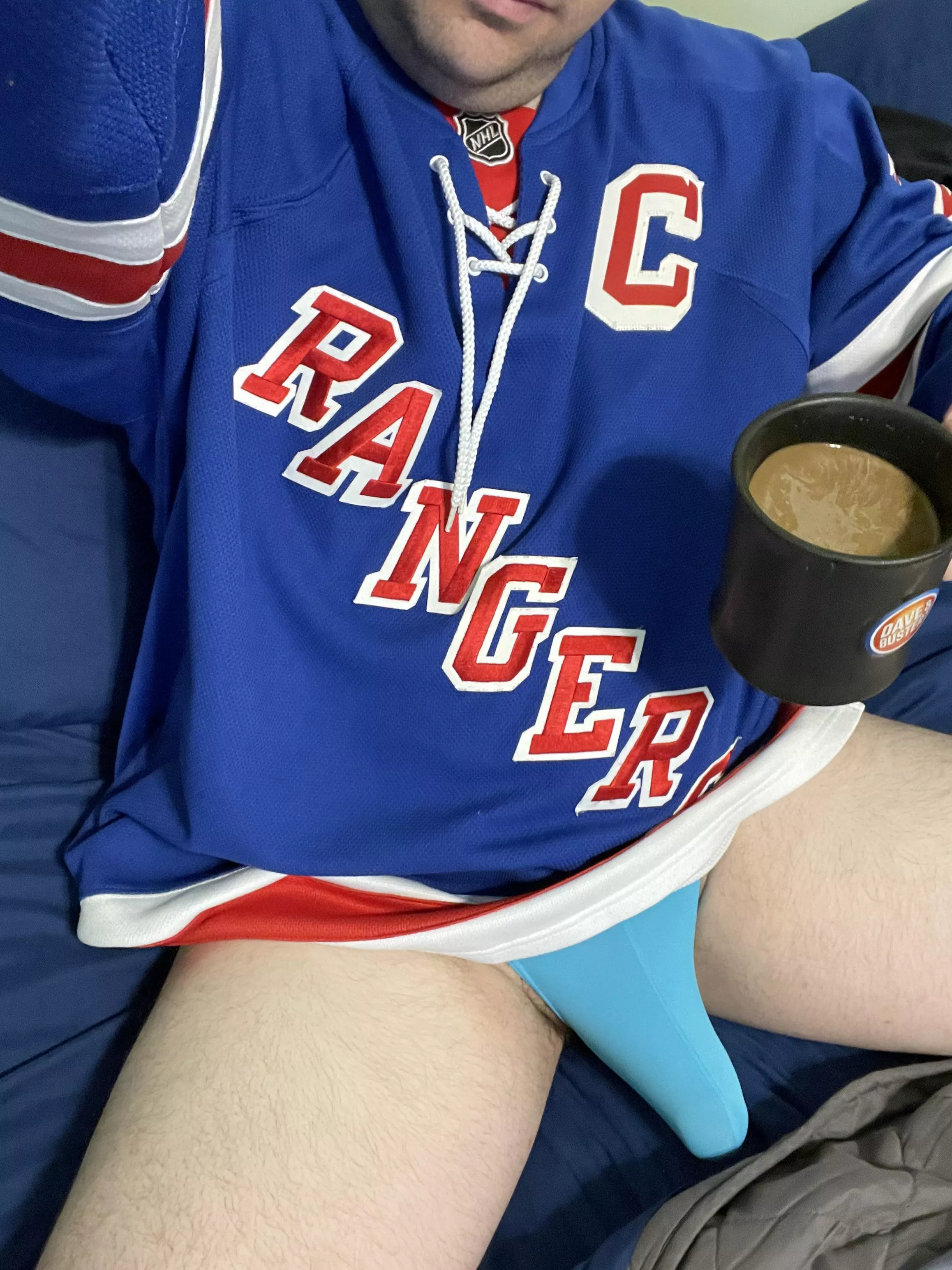 Got my coffee and my jersey! Just need you. DMs open! 