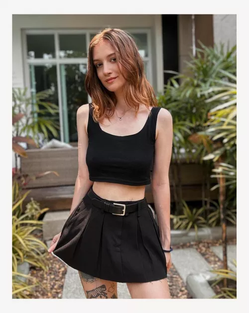 Hope you like the vjew up my little school skirt