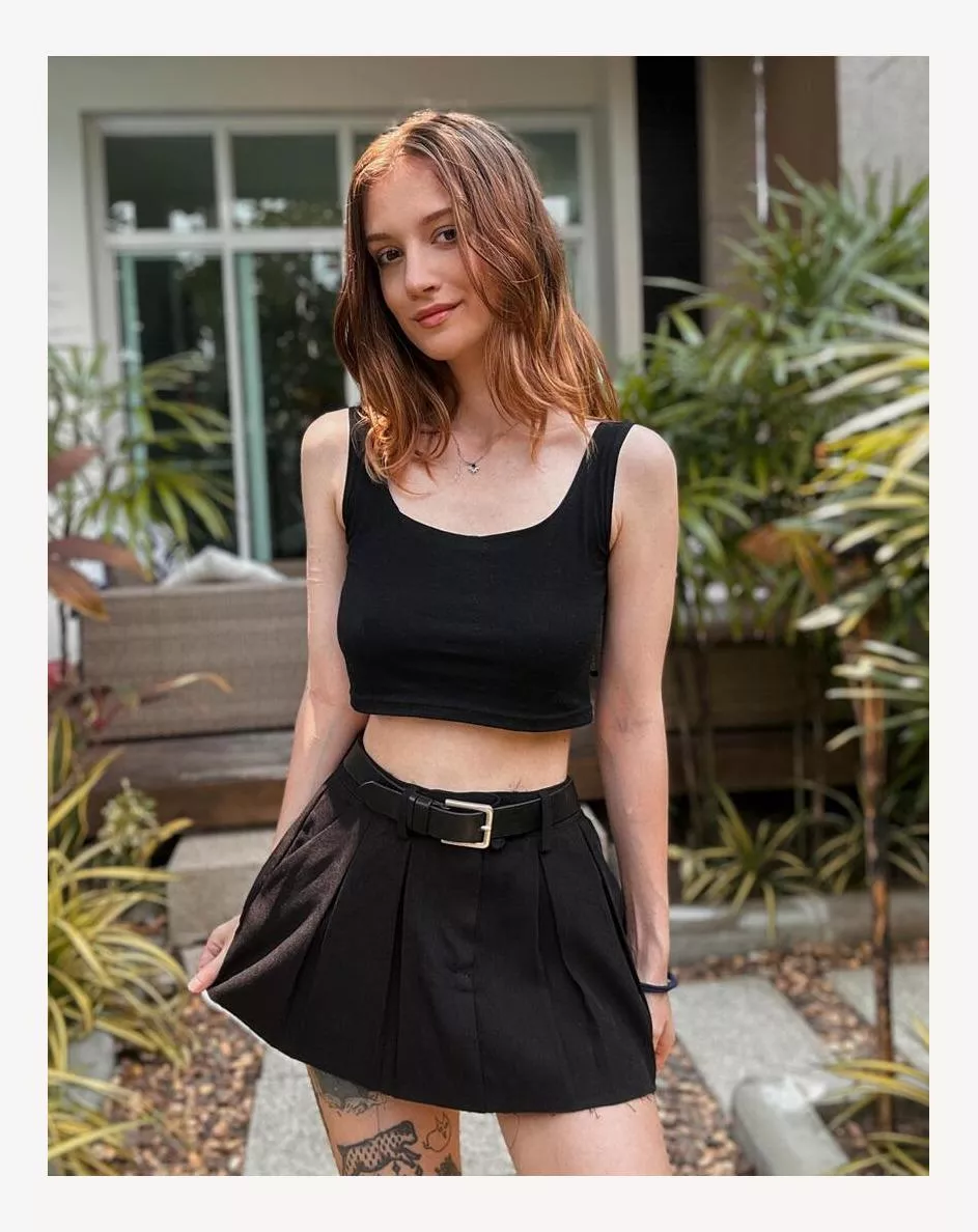 Hope you like the vjew up my little school skirt