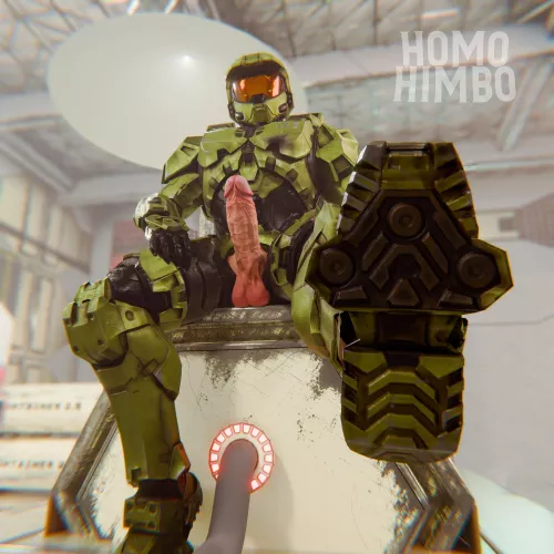 Master Chief showing off his boots 😈🤤 (Twitter @homohimbo for more!!)
