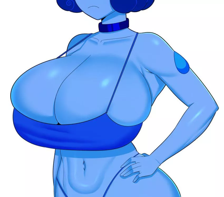 Mean Lapis showing off her assets