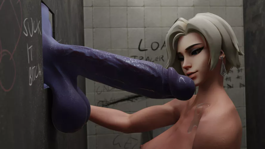 Mercy Enjoying Widowmaker Gloryhole (Gelzy) [Overwatch] 