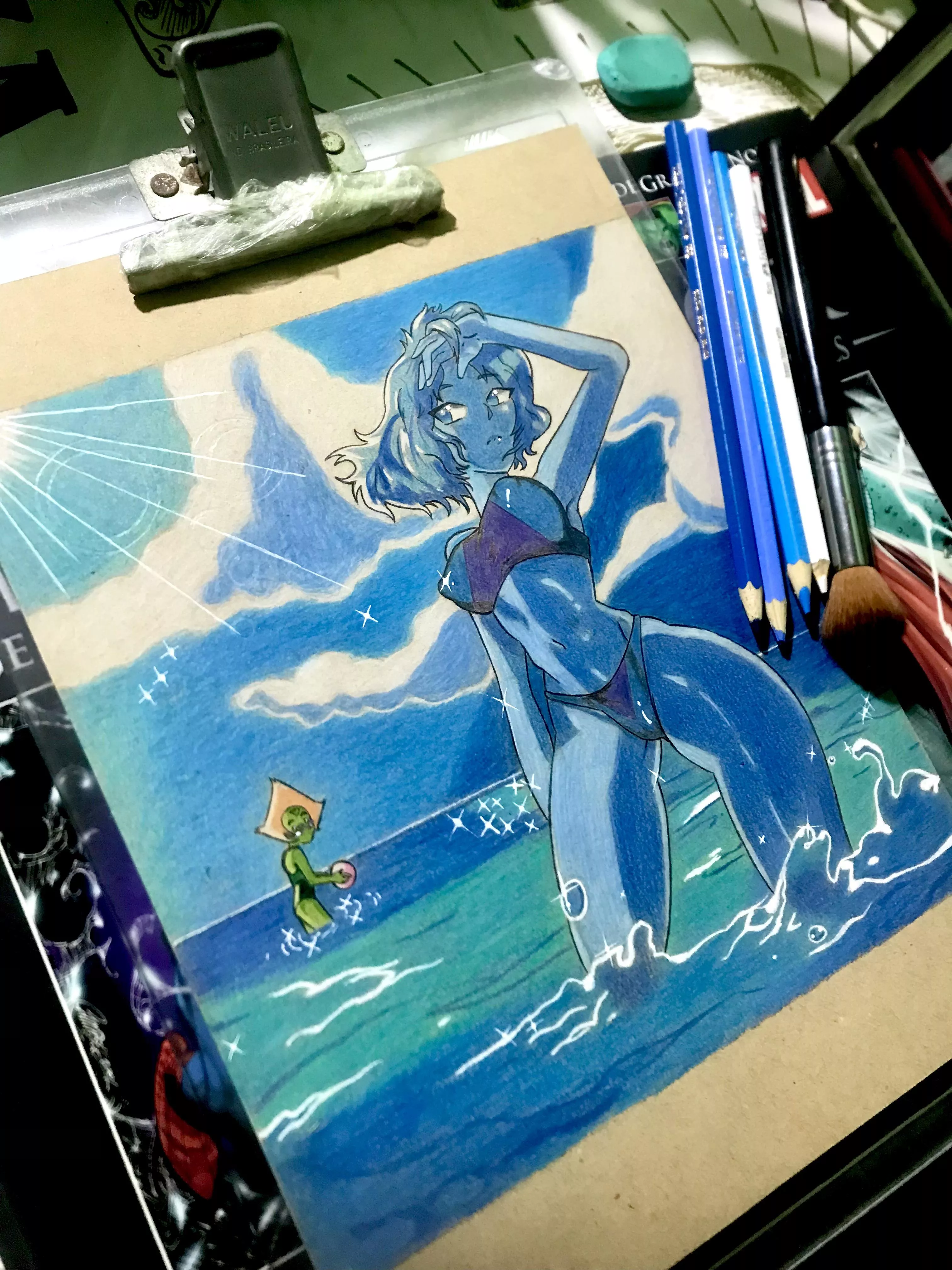 my tradicional art✍🏼💙