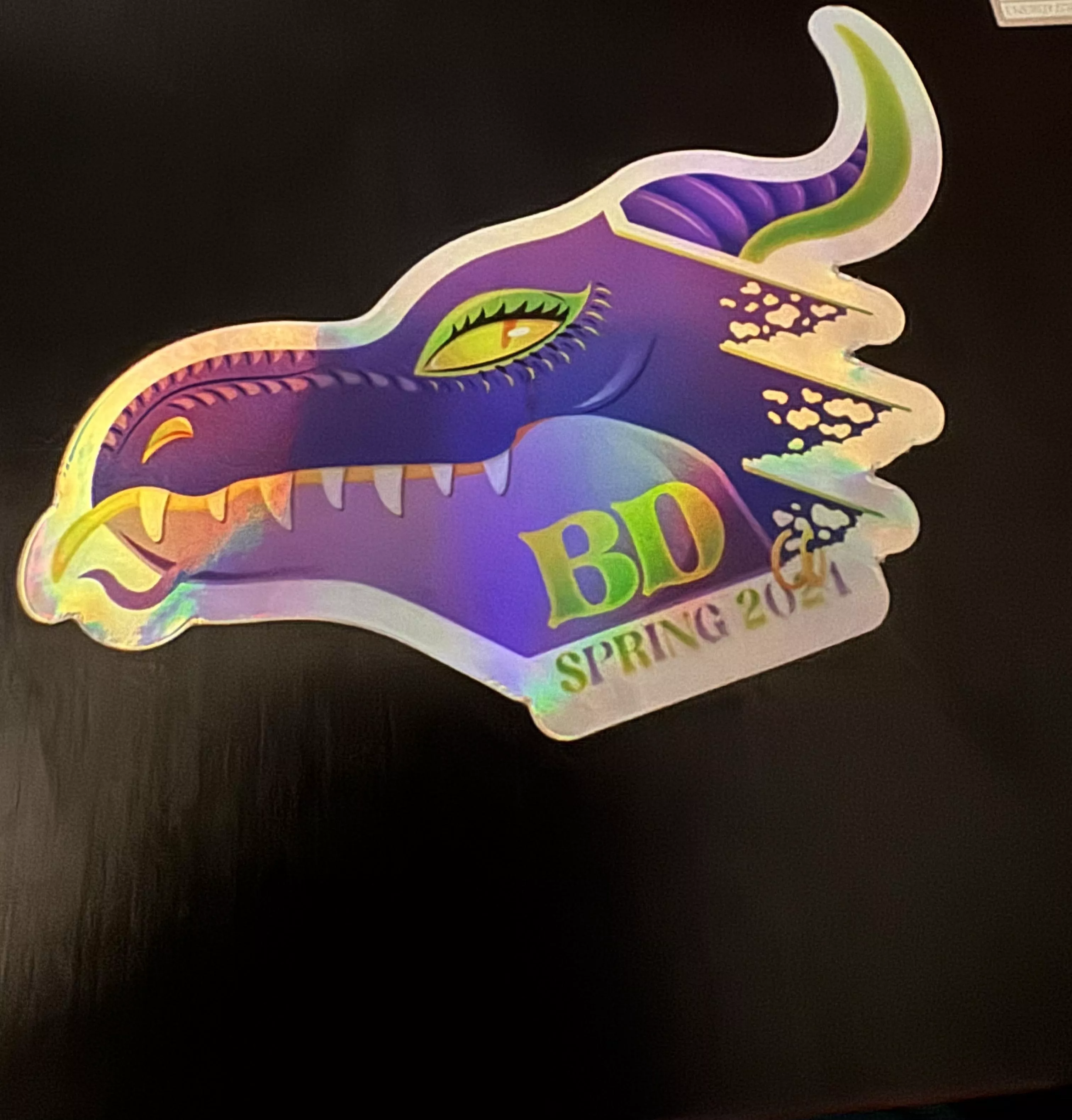 put a bd sticker on my laptop