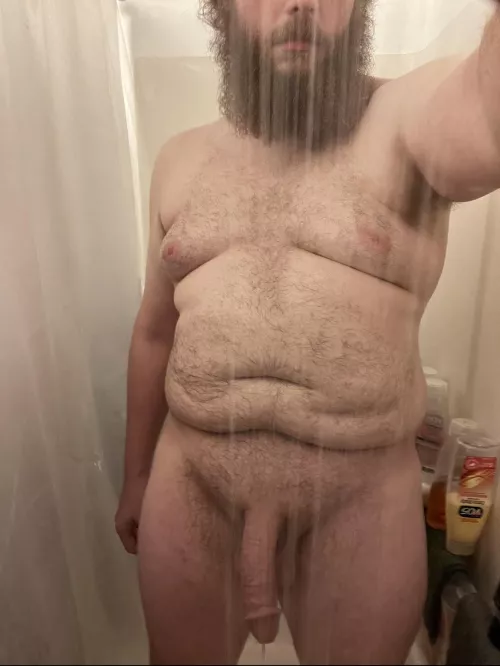 Taking an after-gym shower