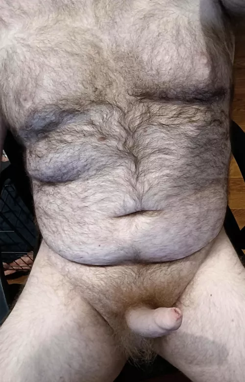 Working on the weekend sucks, at least I can do it naked 