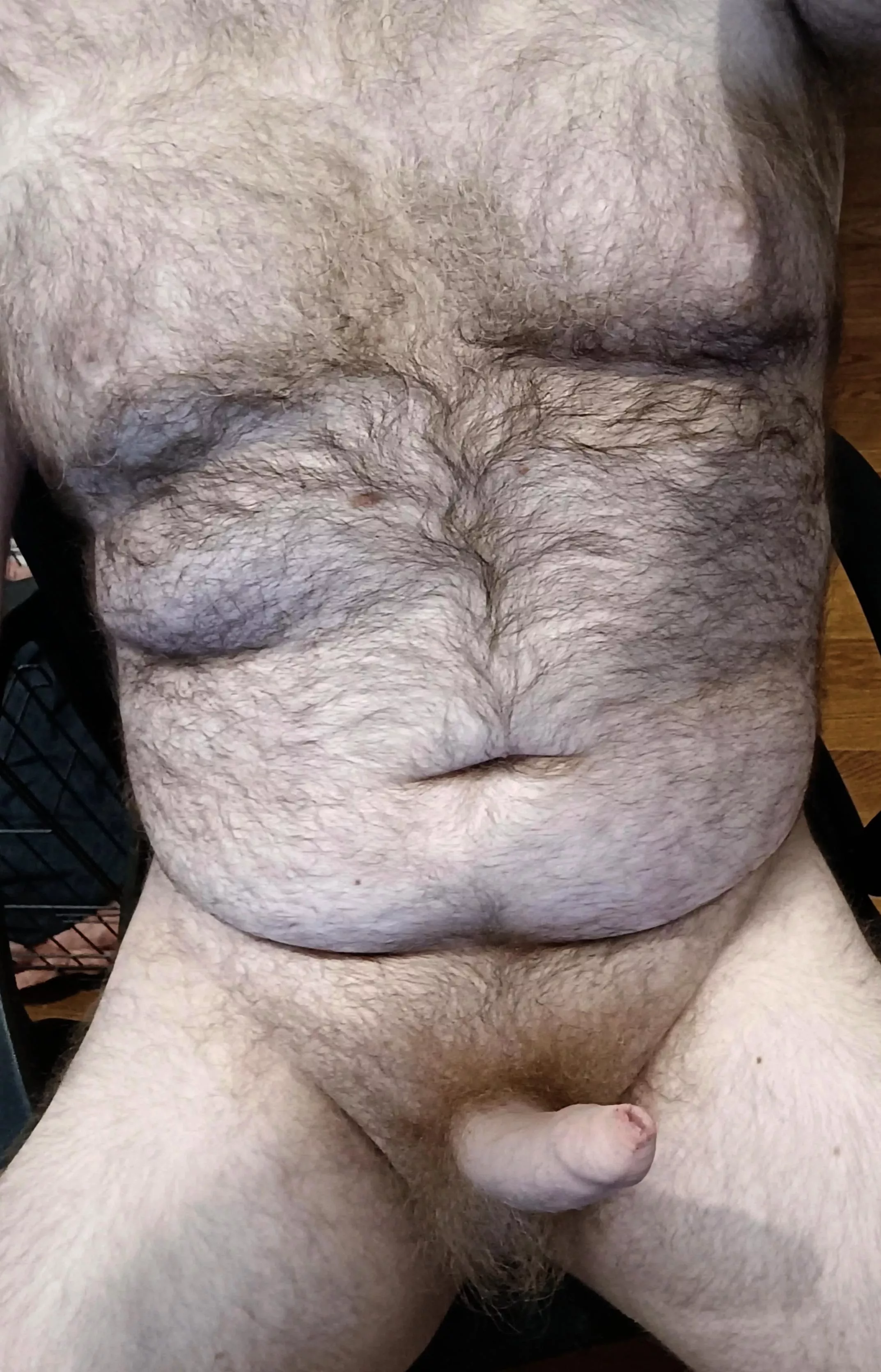 (38) Working on the weekend sucks, at least I can do it naked 